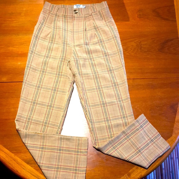 Princess Polly Pants - Princess Polly plaid pants size 4